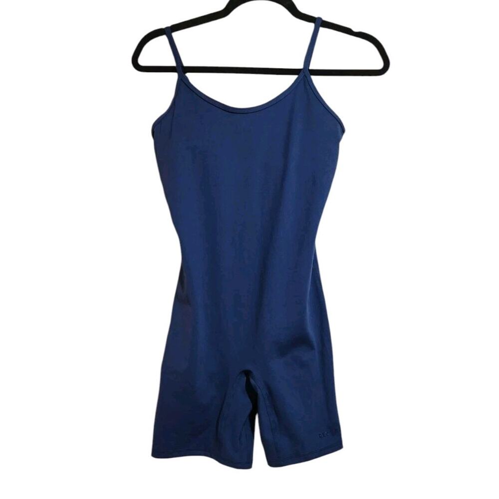 Recsweat Recreation Sweat Bike Unitard Compressive Shorts Built In Bra Blue Sz S - Picture 2 of 12
